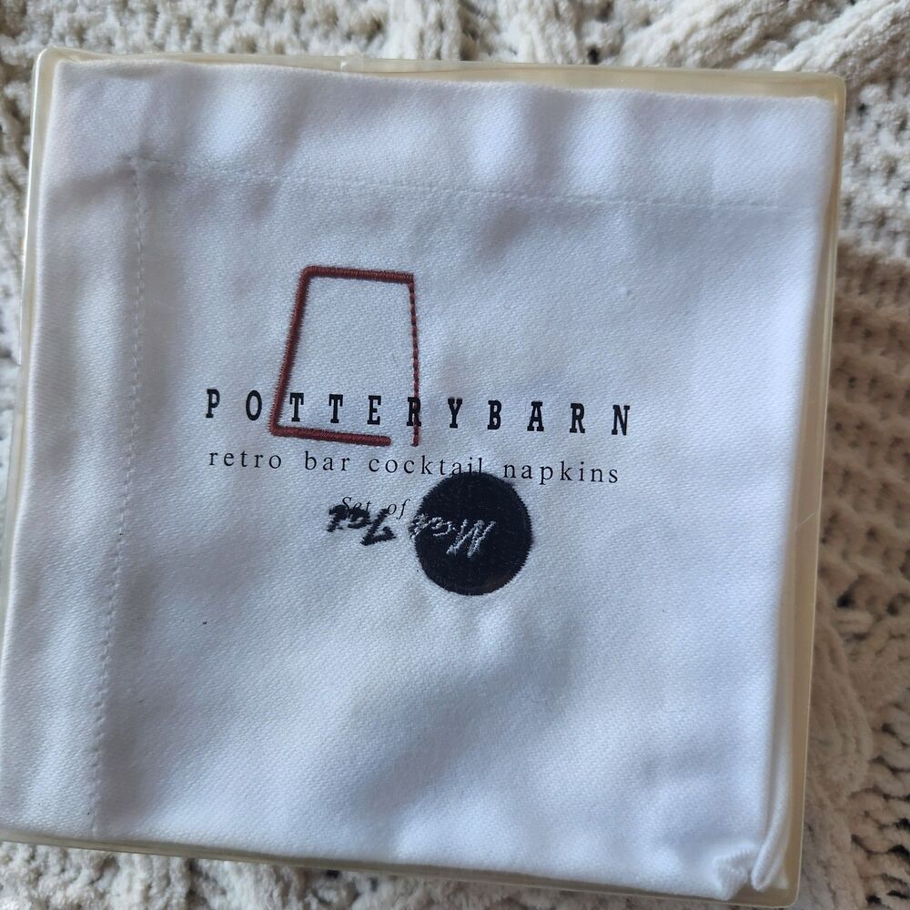 NEW 16 Piece Cocktail Saucers with matching 100% Cotton Napkins - Picture 3 of 5